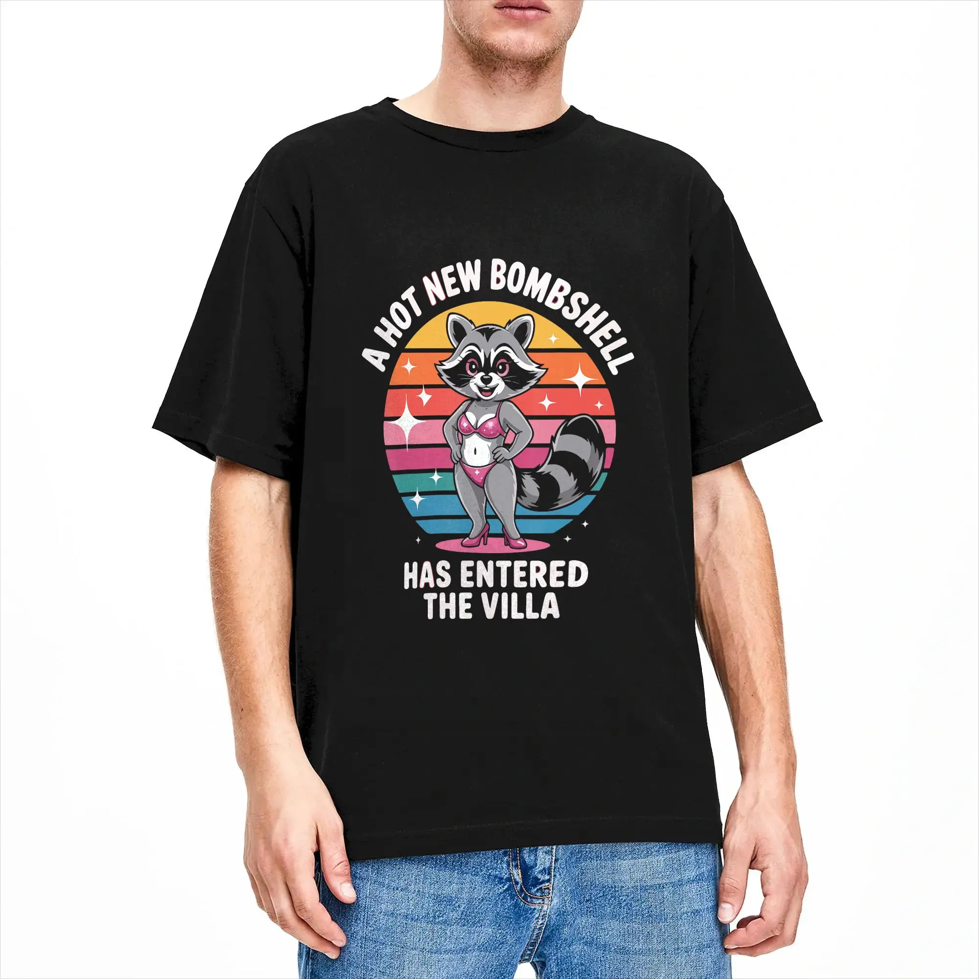 Streetwear T-Shirt A Hot New Bombshell Has Entered The Villa Cotton T Shirts  Hip Hop Tshirt for Man Summer Awesome Pattern Tees