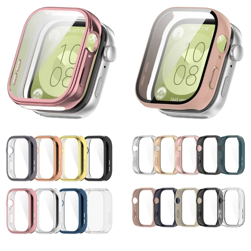 ป้องกันฝุ่นเต็มรูปแบบกรอบนาฬิกาสำหรับนาฬิกา Fit 3 ฝาครอบ Protector Scratchproof ฝาครอบเปลี่ยนที่อยู่อาศัย