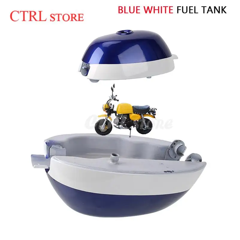 

Blue and white fuel tank without lid is used to modify motorcycle thickened fuel tank steel fuel tank