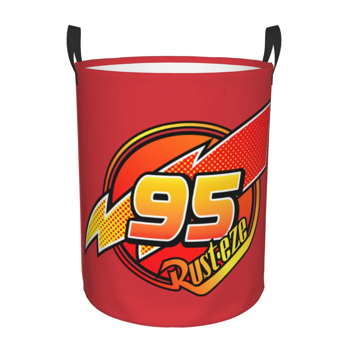 Custom Number 95 KaChow Laundry Hamper Large Clothes Storage Basket Lightning McQueen Toy Bin Organizer for Kids