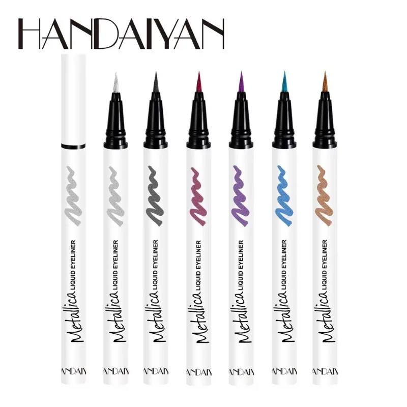 6 Colors/kit Glitter Eyeliner Makeup Color Shine Eye Liner Pencil Liquid Diamond Sparkle Metallica Eyeliner Glow Pen