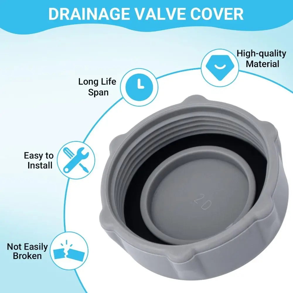 Easy Maintenance Pool Replacement Part Replacement Cap Compatible Design Drain Valve Cap for Coleman Pools P01006