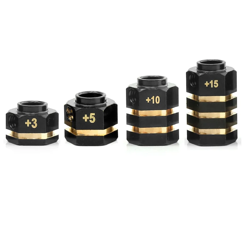 

Superior Quality-RC Brass Spacers Wheel Hex Hub Extenders For TRX4 TRX6 Wheels Extension Hex Drive Adapter( Thickness)