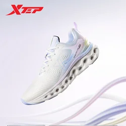 Xtep Reactive Coil 11.0 Running Shoes For Women 2024 Summer Cozy Fuzz Sports Shoes Soft Breathable Rebound Sneakers 976218110015