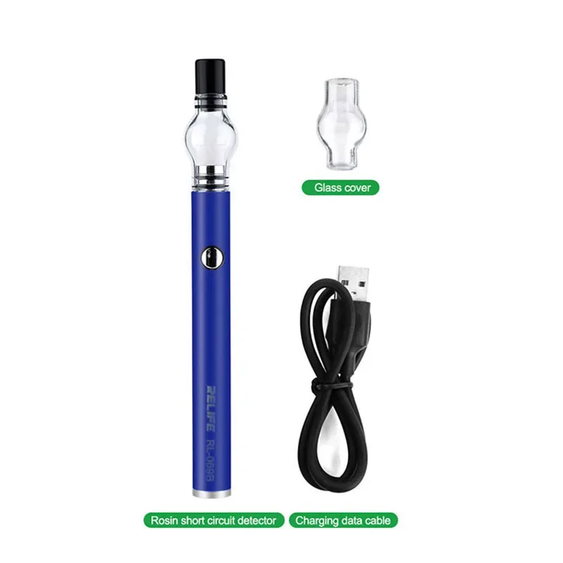 RELIFE RL-069B Rosin Short Circuit Detector USB Charging Rosin Flux Pen for Phone Computer Motherboard Fault Detecting Repair