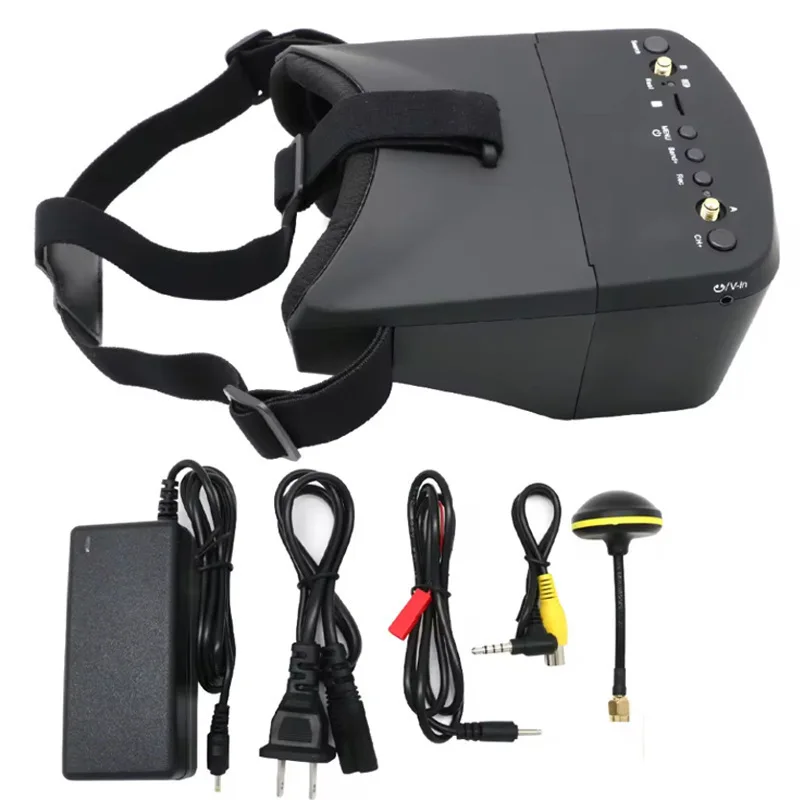 

Crossing Machine FPV Glasses 5 Inches, Head-mounted, Removable for EV800D 4.9G