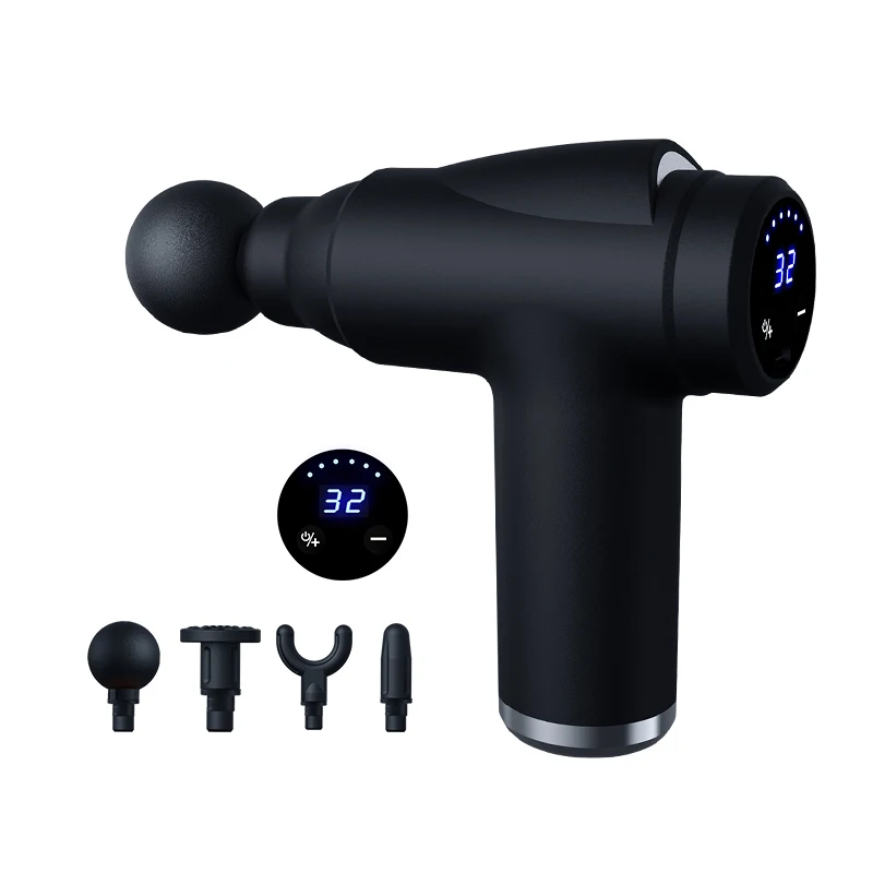 Charging Fascia Gun with LCD Display and Multi Level Adjustment Suitable for Full Body Massage