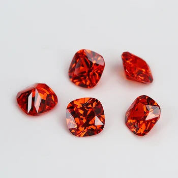 Size 3x3~12x12mm cushion cut 5A CZ stone synthetic gemstones color cubic zirconia for jewelry