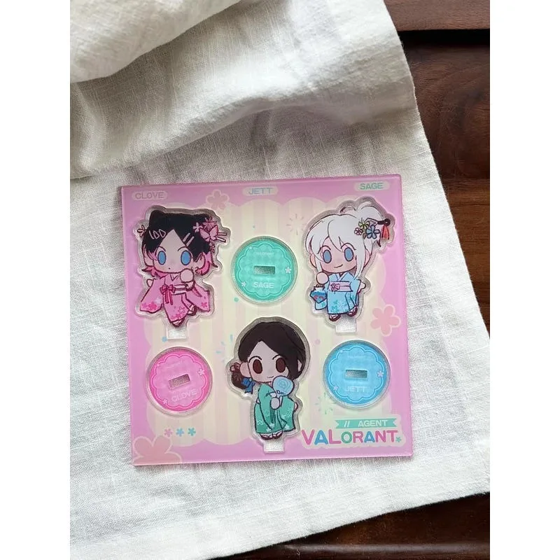 VALORANT أنيمي الأجهزة الطرفية عمل الشكل زخرفة الملحقات حكيم حسن المظهر الاكريليك الدمى السلع الرائعة الهدايا نموذج اللعب