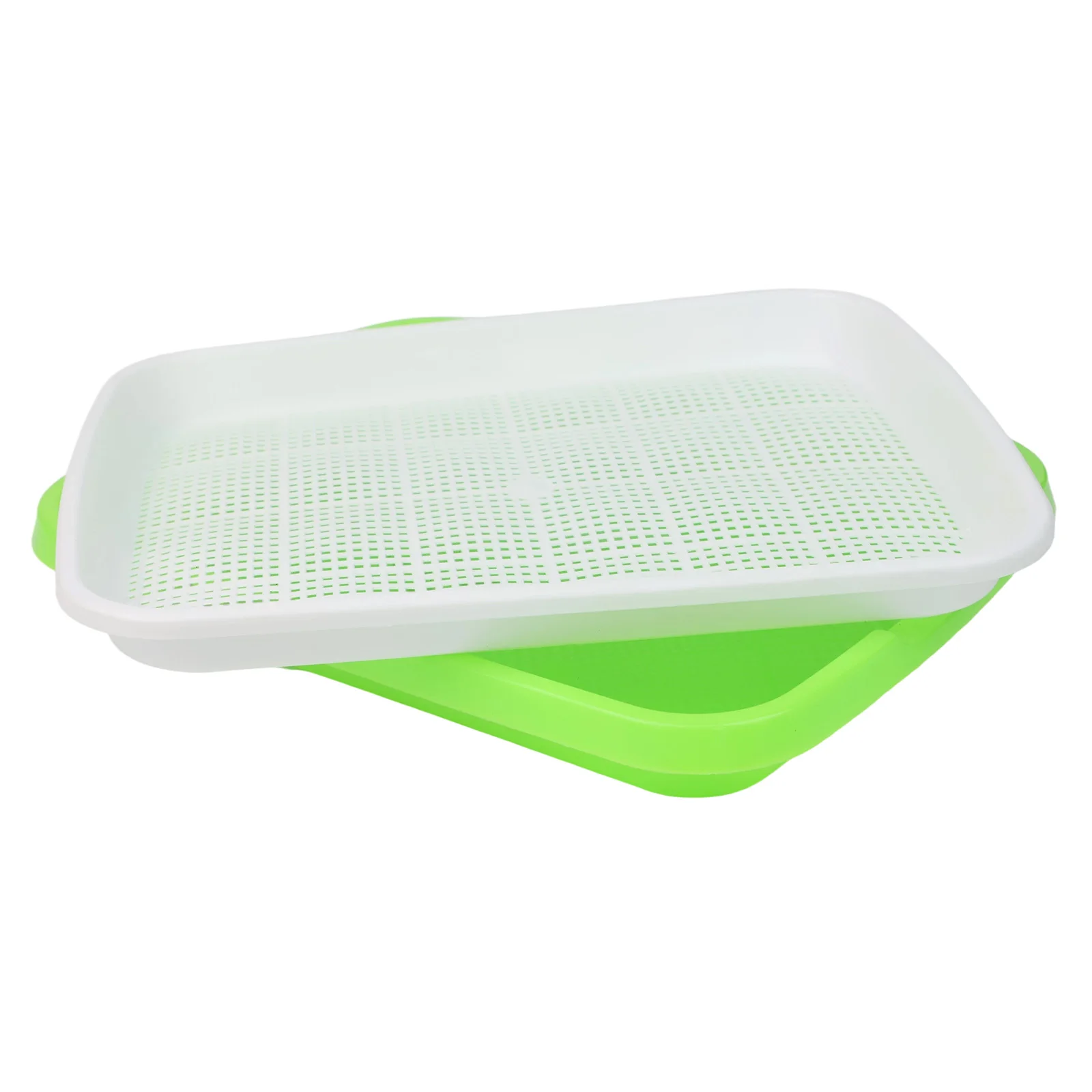 Microgreens Growing Tray with Two Layers and 10 Germination Papers Plastic Tray Designed for Sprouts and Indoor Gardening