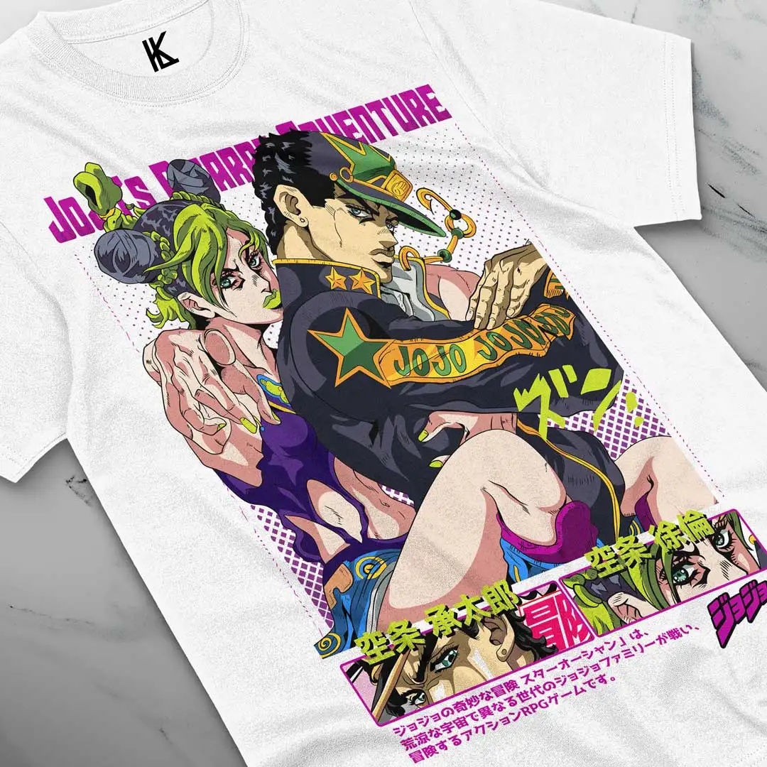 Jolyne Cujoh JoJo's Bizarre Adventure T-Shirt JJBA Stone Ocean Anime Soft Tee Cotton