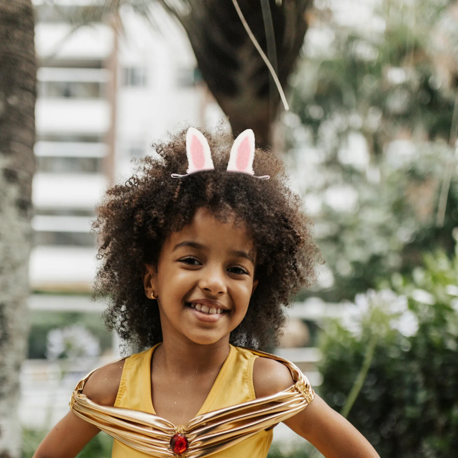 1Pair Easter Bunny Ears Hair Clips for Cute Rabbit Ear Hairpins Lightweight Easter Spring Party Accessories