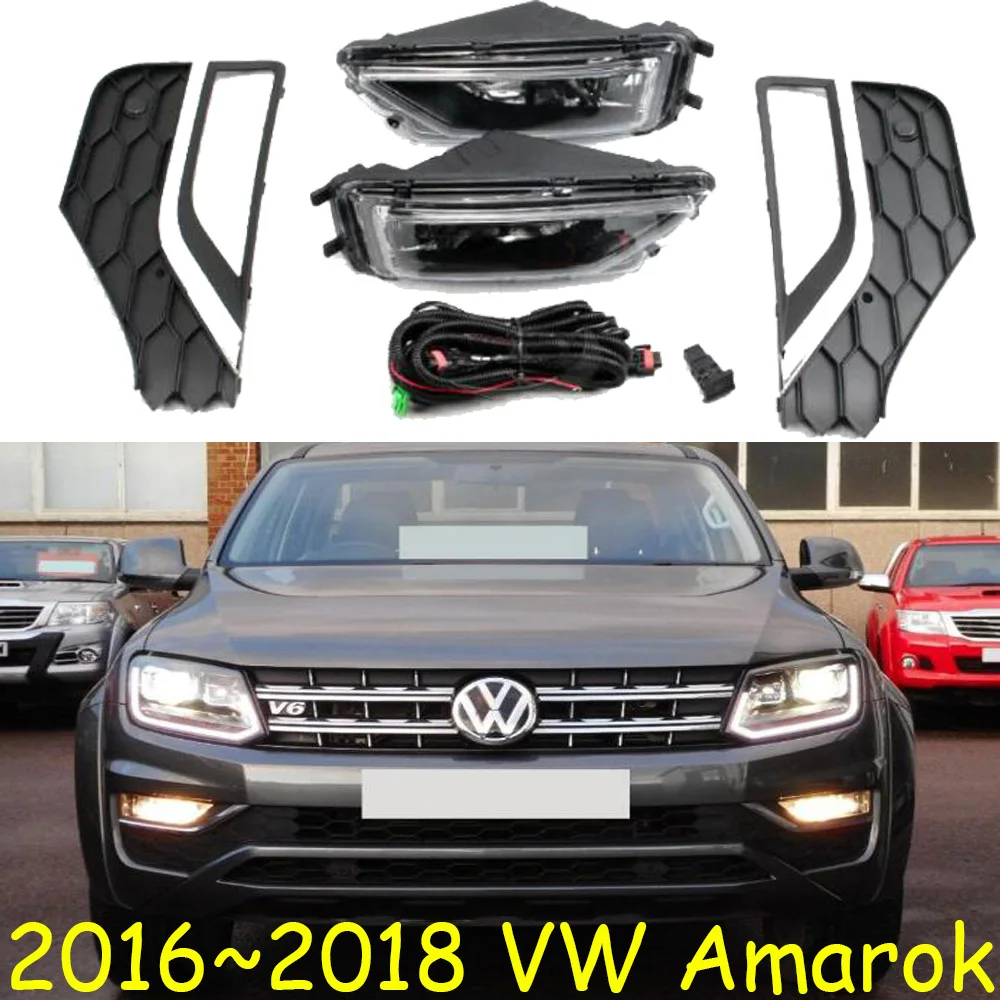 

1set Car Headlight For Amarok Fog Light Car Accessories 2016~2018y Headlamp For Amarok Fog Lamp