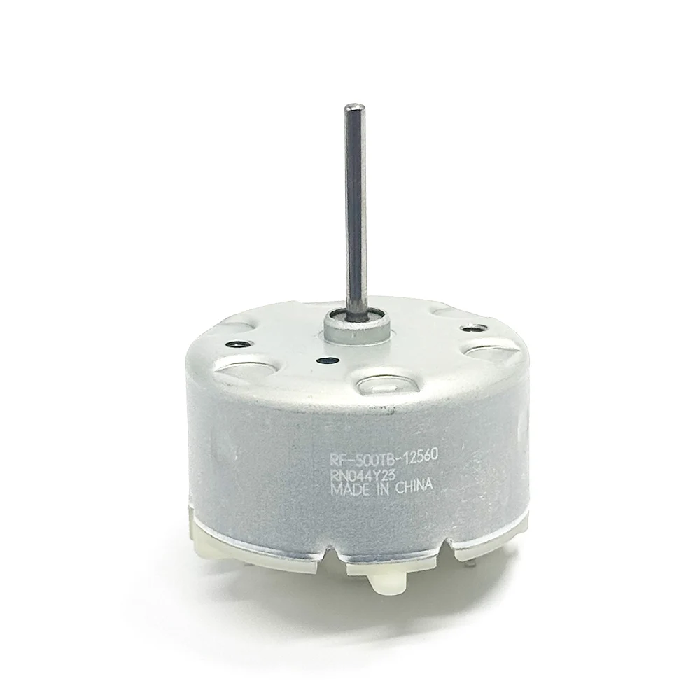 Mabuchi RF-500TB-12560 موتور 12 فولت تيار مستمر 5500 دورة في الدقيقة محور رمح طويل مايكرو 32 مللي متر قطر مستدير 500 محرك كهربائي