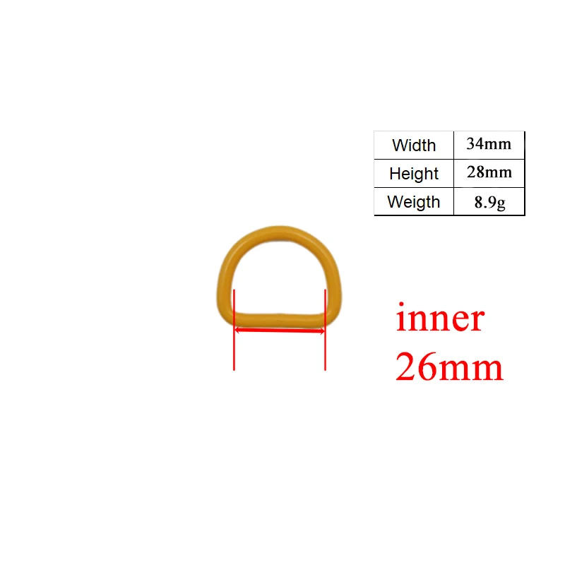 1pc D ring for 20mm and 25mm Webbing sewing mountaineering Bag diy dog collar accessory plated D-shaped buckle 7 colours