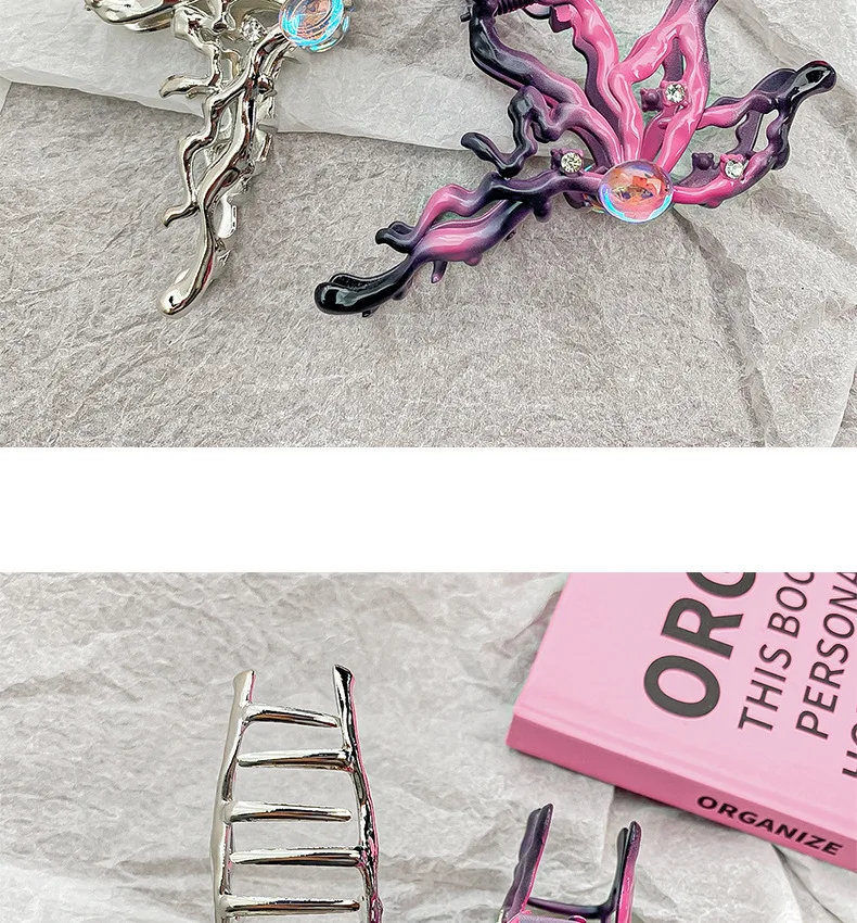 Women's New Claw Clip Sweet Cool Style Hollowed-out Butterfly Grab Clip Shark Clip Hair Clip Hot Girl Hair Accessory Sweet Style