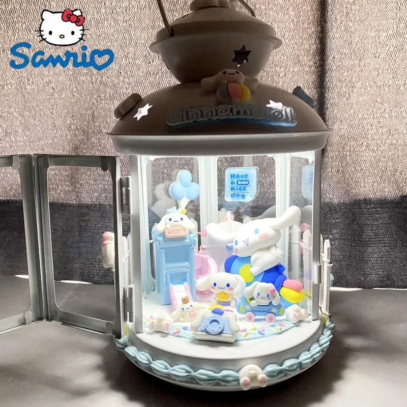 Sanrio Kuromi Cinnamonroll My Melody Kitty Candelabra Night Light Anime Peripheral Cartoon Figure Decor Girlfriend Birthday Gift