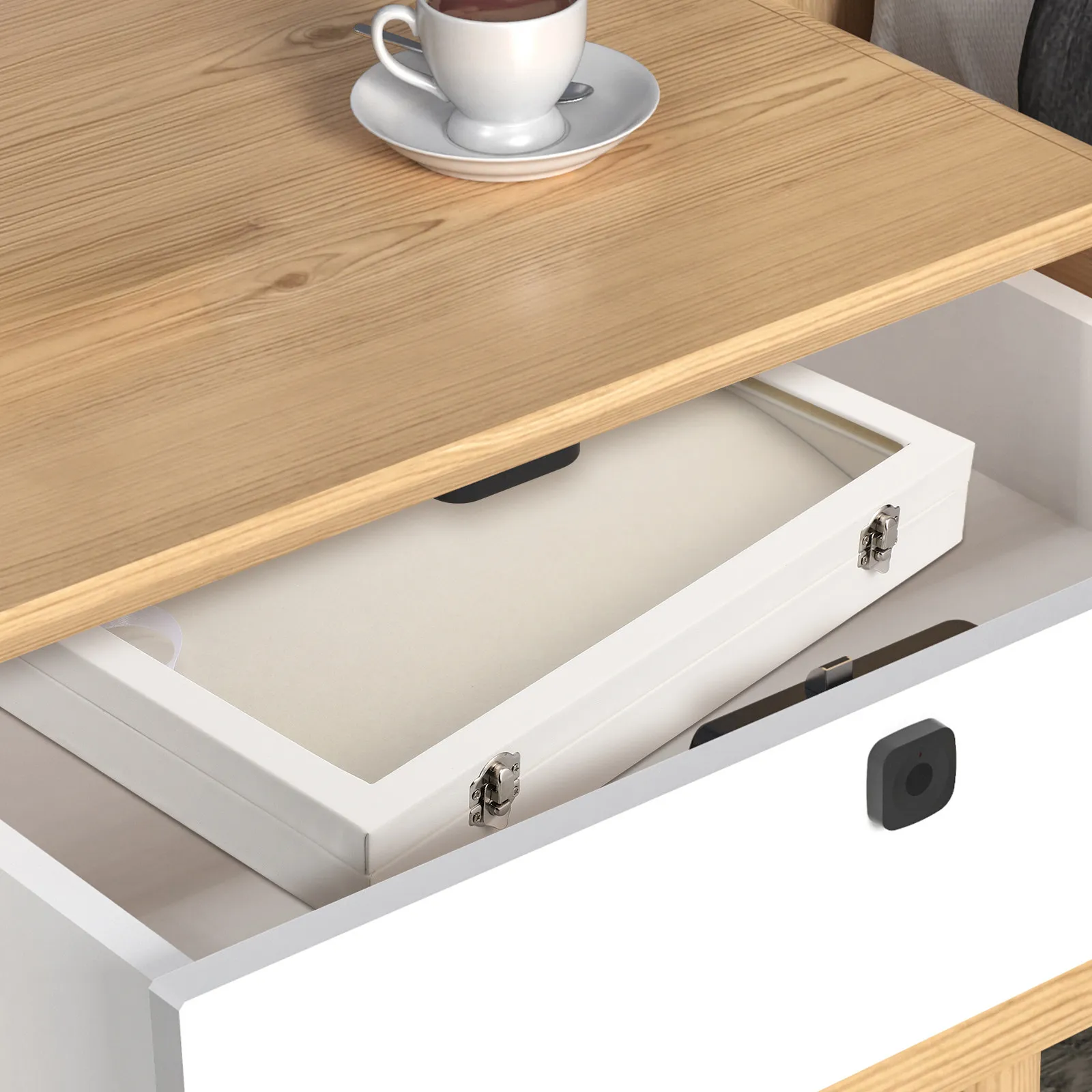 

Деревянный органайзер для украшений с прозрачной крышкой, мягким покрытием и крючками, большой вместимости, для хранения и демонстрации женских украшений, держатель для ожерелий