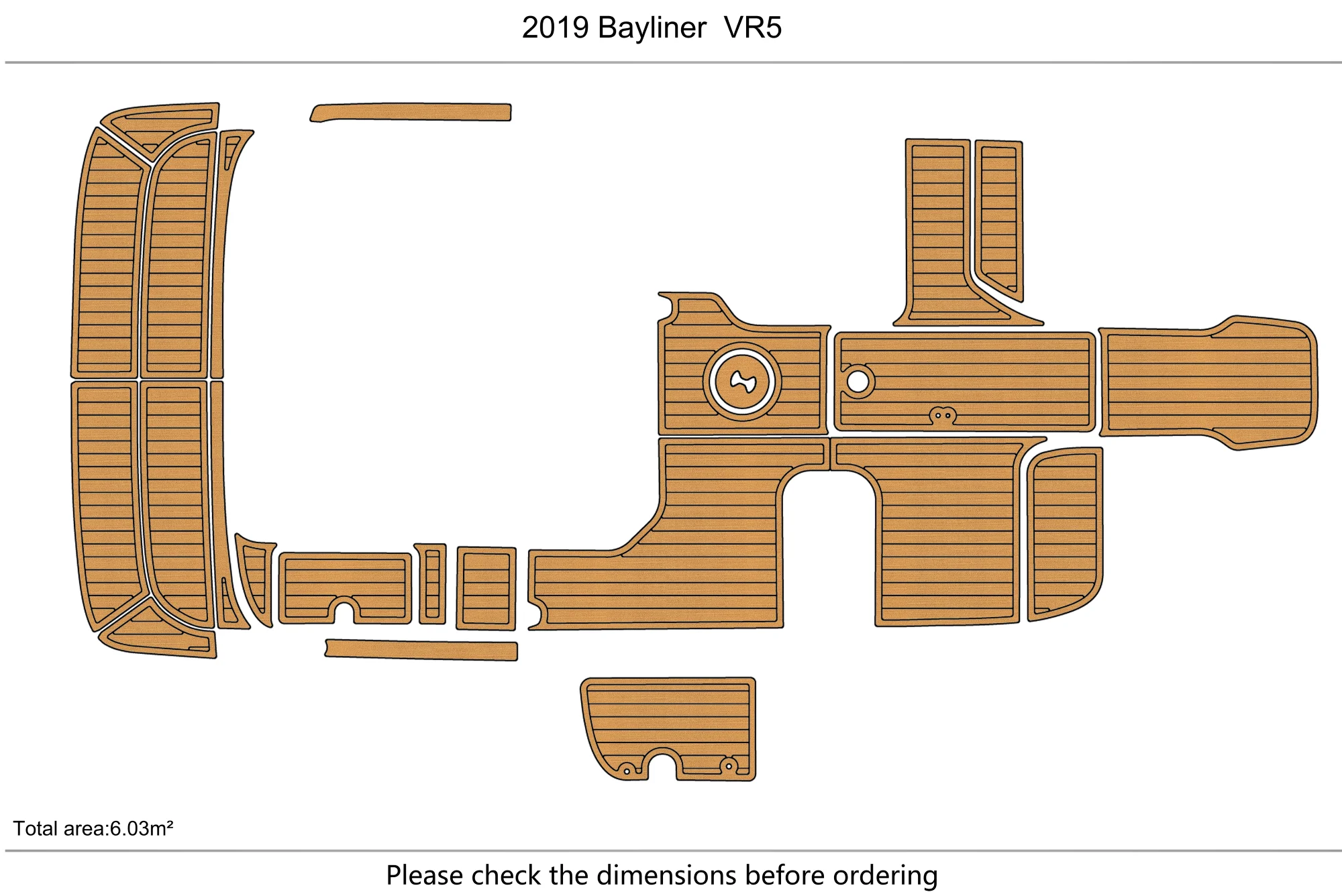 2019 Bayliner  VR5 Cockpit  platform 1/4