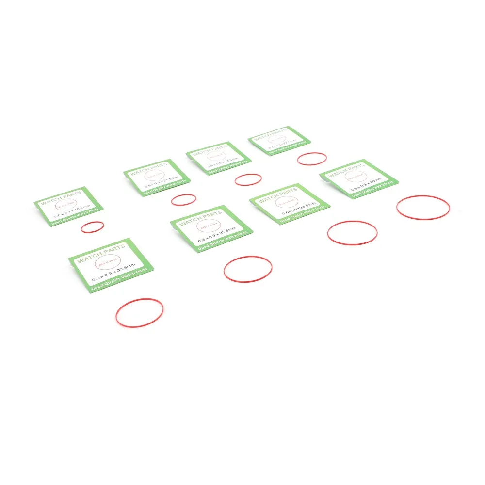 Plastic Watch O Ring Gasket Different Specifications Different Colors Watch Back Cover Gasket O Ring Gasket Kit for Maintenance
