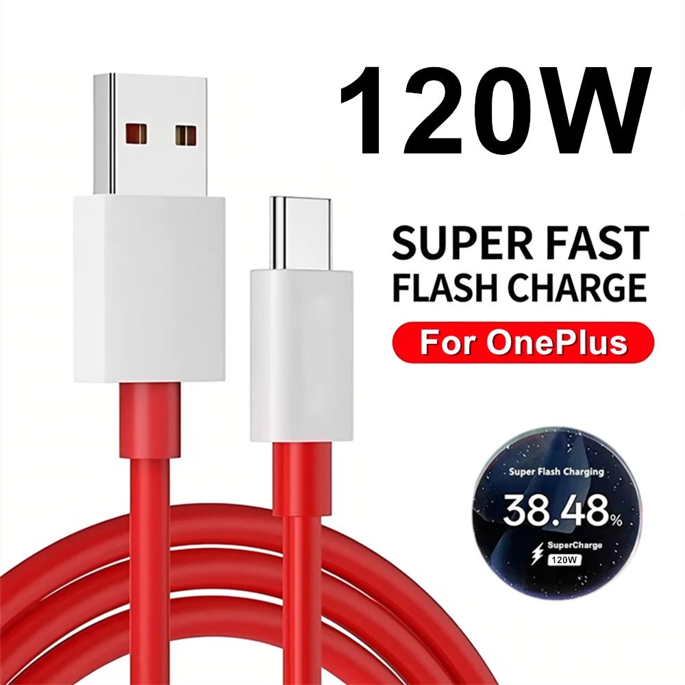OnePlus 9、9R、10 Pro、10R、11、11R、12、12R、13、15、Nord 2T、3、CE 2、3、4 Lite、5、6、N200、N300用120W Type C USB超高速充電ケーブル