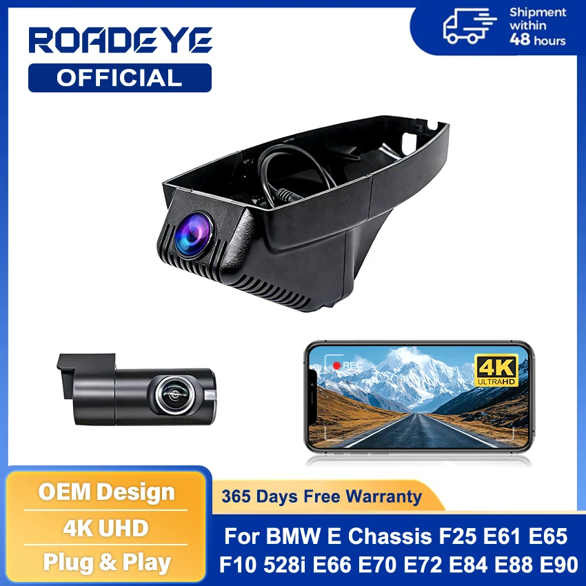 

New Plug and Play 4K UHD Wifi Car DVR Camera Dash Cam for BMW E39 E46 E53 E60 E61 E66 E70 E82 E84 E87 E89 E90 E91 E93 2002-2014