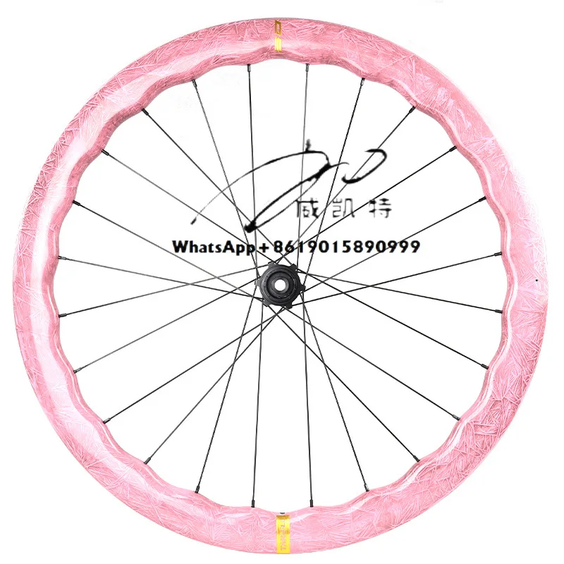 

High Quality 700C Wheelset 50mm Depth Wave Wheelset Disc Brake Road Bike Wheels Disc Carbon Cycling Road Bike Wheels