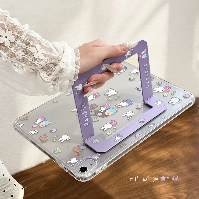 Cartoon Kawaii New IPad Protective Case Integrated Bracket Drop-resistant Wear-resistant Exquisite Workmanship Convenient Miffy