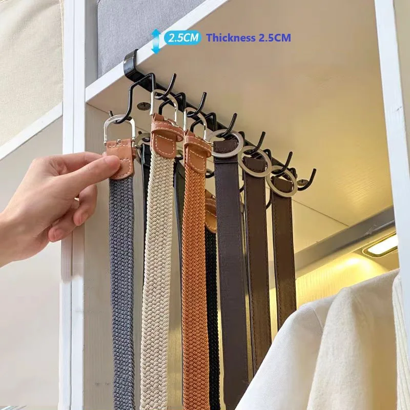 12 خطاف منظم المطبخ رف للأكواب والأواني والقبعات صف مزدوج لا مثقاب فوق الباب خطافات متينة لتجفيف الحديد منظم القبعة