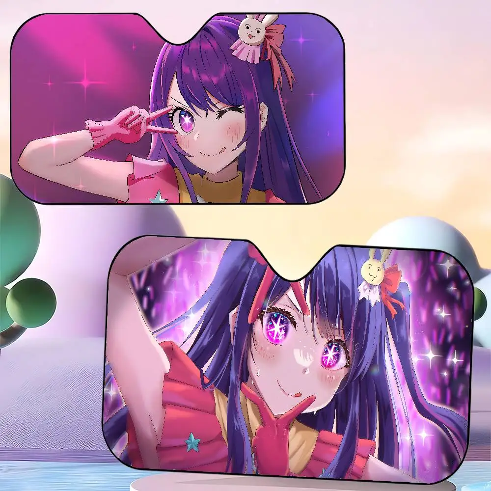 Japão pop anime o-osh n-no k-ko lona pára-sol do carro pára-brisa universal protetor solar dobrável viseira cobre