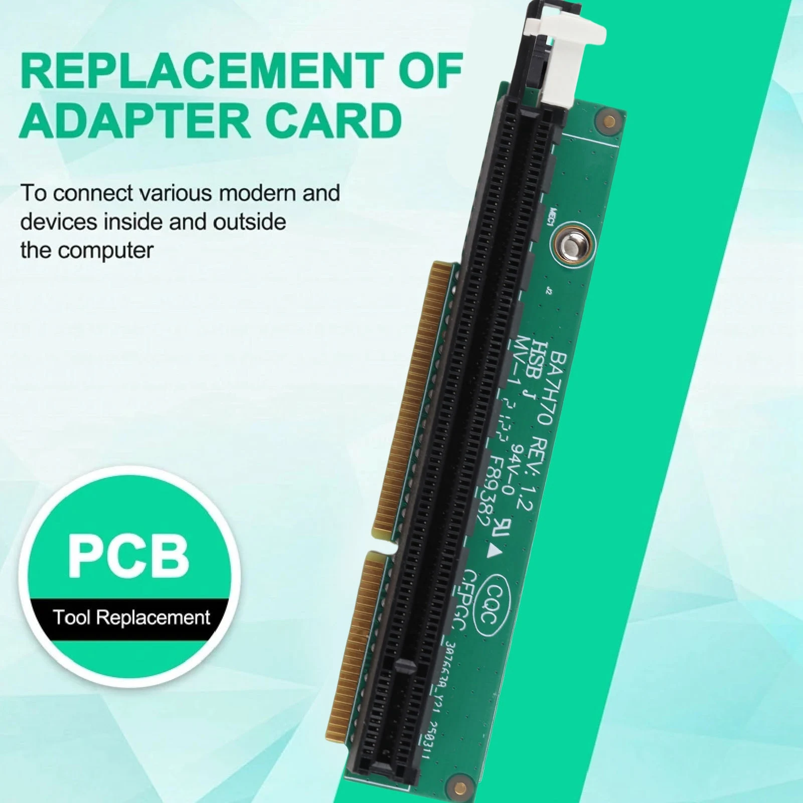 01AJ940 Переносный адаптер для видеокарты PCI E, стабильная сменная печатная плата и железная карта PCI E 16, профессиональная для компьютера