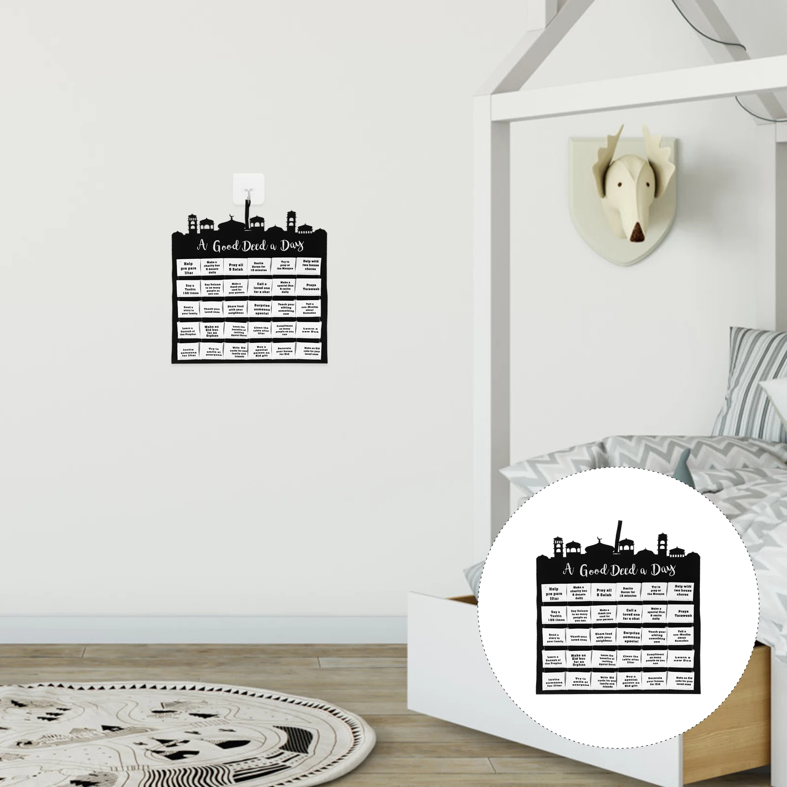 

Eid Countdown Calendar Home Decor Felt Wall Calendars Home Eid Countdown Calendar Decor Hanging Mubarak Festival Atmosphere