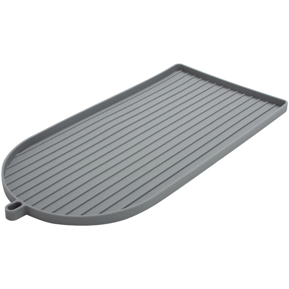 Silicone Non Slip Drip Tray Mat With Raised Edge For Coffee Machine Bar Counter Spill Containment Heat Resistant Easy Clean