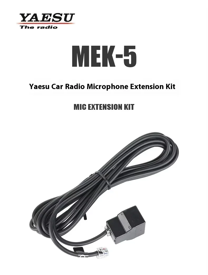 オリジナルyaesu-mek-5カーラジオハンドマイク延長キット1対2-6芯3mハンドマイク延長ケーブルham