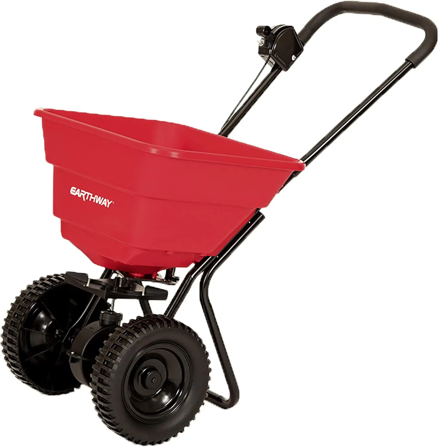 80 LB (36 KG) Deluxe Heavy-Duty Walk-Behind Commercial Broadcast Spreader Pre-Assembled with 10 inch Poly Tires,