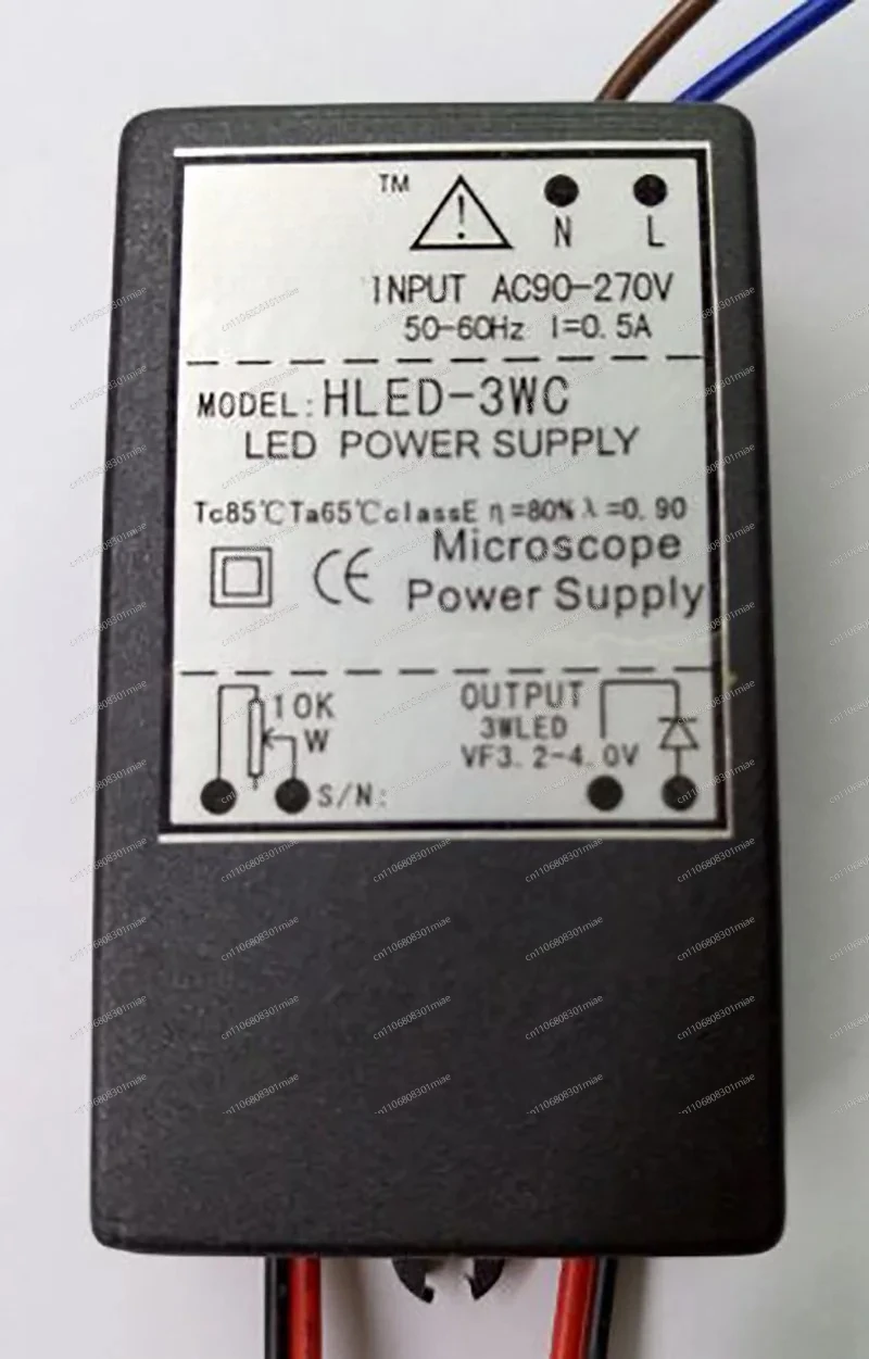 Microscope power module HLED-3W HLDE-3WC 3W 1WLED dimming power supply, 3WLED lamp bead
