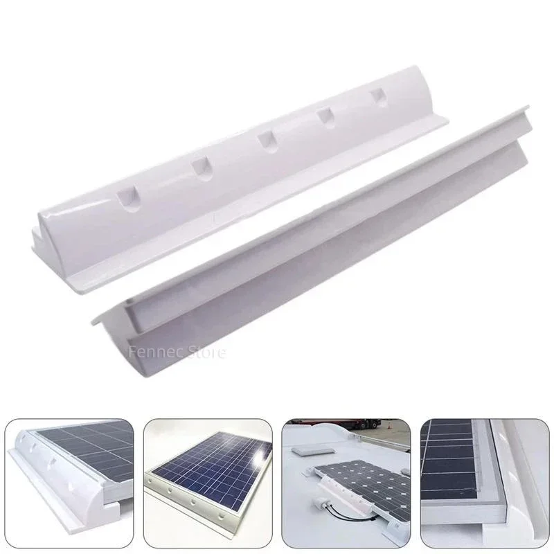 2 Piece/set ABS Plastic Solar Panel Mounting End Spoiler Brackets 460/550mm for Caravan/Rv Roof/motorhome/Boat Solar