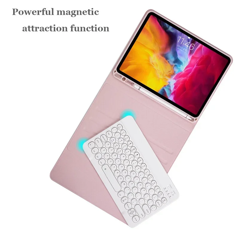 Imagem -05 - Tampa do Teclado Bluetooth para Xiaomi Pad Pro Couro pu Magnético Slot para Caneta 2023 2023