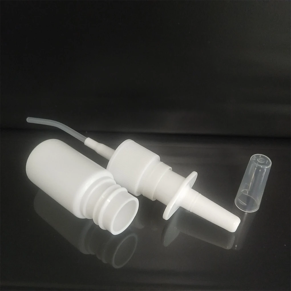 10ML Empty Nasal Spray Bottle Pump Sprayer Mist Bottles Container with Lid Leakproof Spraying Supply Outdoor Office