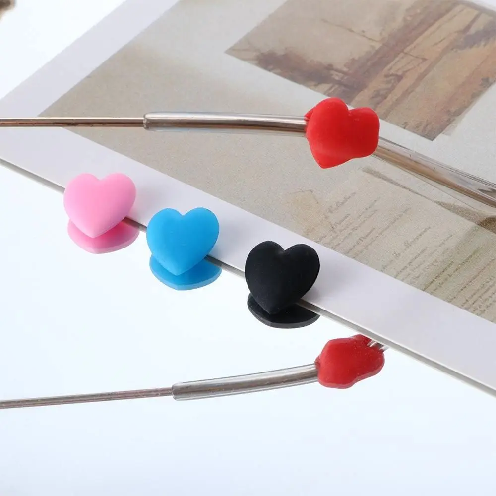 

Colorful Adult Eyeglasses Holder Heart Silicone Women Ear Hooks Ear Grip Hooks Sports Temple Tips Glasses Straps