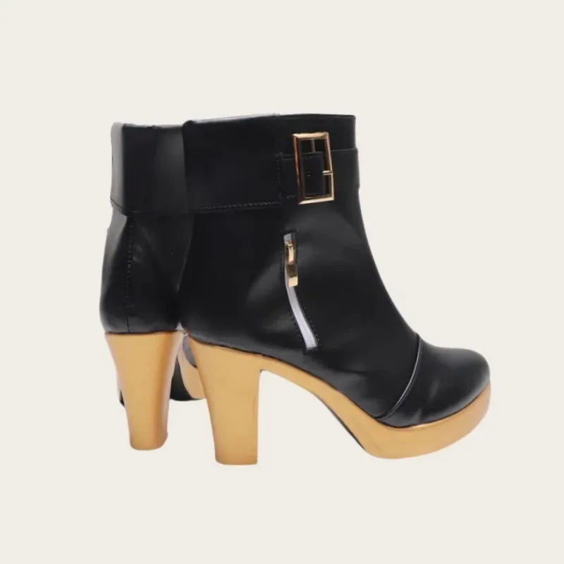 

2025 aaa Game Zenless Zone Zero Hoshimi Miyabi Cosplay Black Boots Halloween Party Women Roleplay Girl Shoes Comic Exhibition Hi