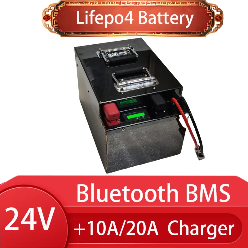 

24V Lifepo4 Battery 100Ah 50Ah 150Ah 200Ah 300Ah 400Ah 500Ah LIthium Batterie for 2KW 5KW Inverter Backup Power Solar System
