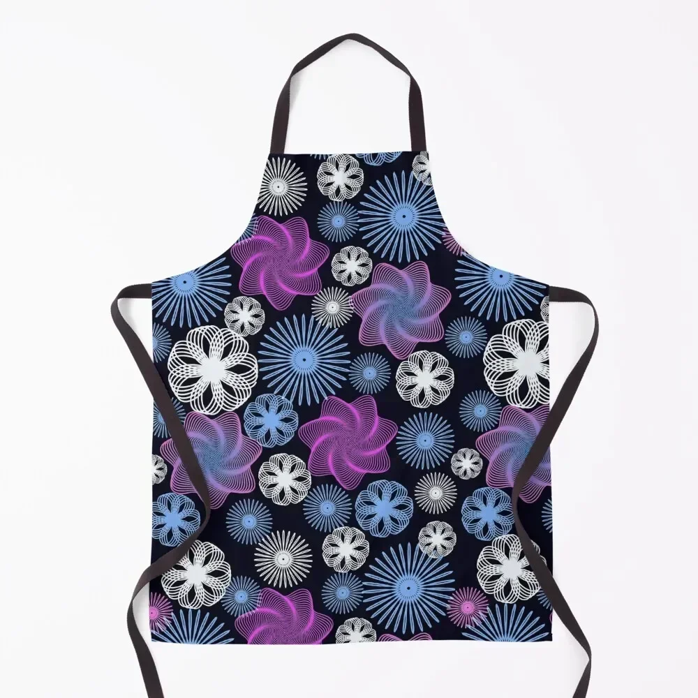 

Dancing Spirographs Apron christmas kitchen cloths carpenter man chef uniform Kitchen Apras Man Apron