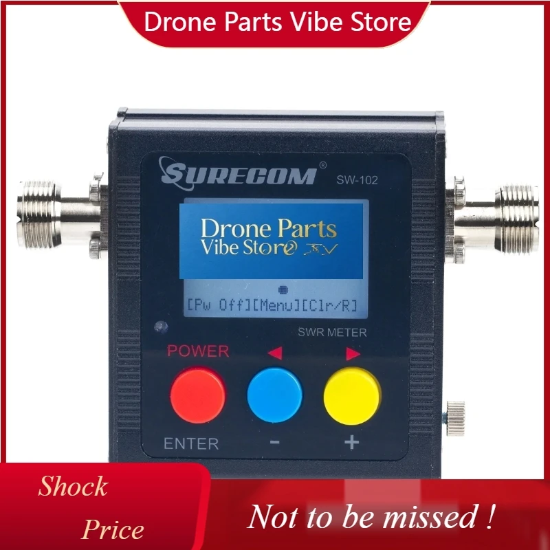 

DParts1Hot Sale SURECOM SW-102 125-525MHz VHF/UHF 120W Digital Power & SWR Meter With RF Adaptor