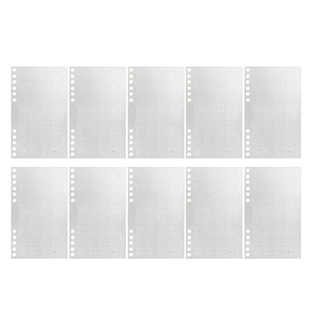 

10 Sheets Clear Page Notebook Book Sticky Index Self Adhesive For Binders Files Pvc A5 A6 Office Supplies Holeless Easy