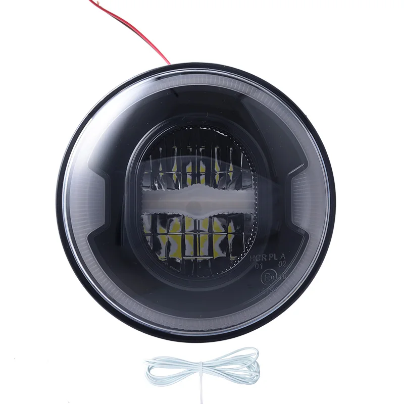 

YongJin Motorcycle Lighting System 7 inch black led for motorcycles for harley davidson parts with yellow turn light