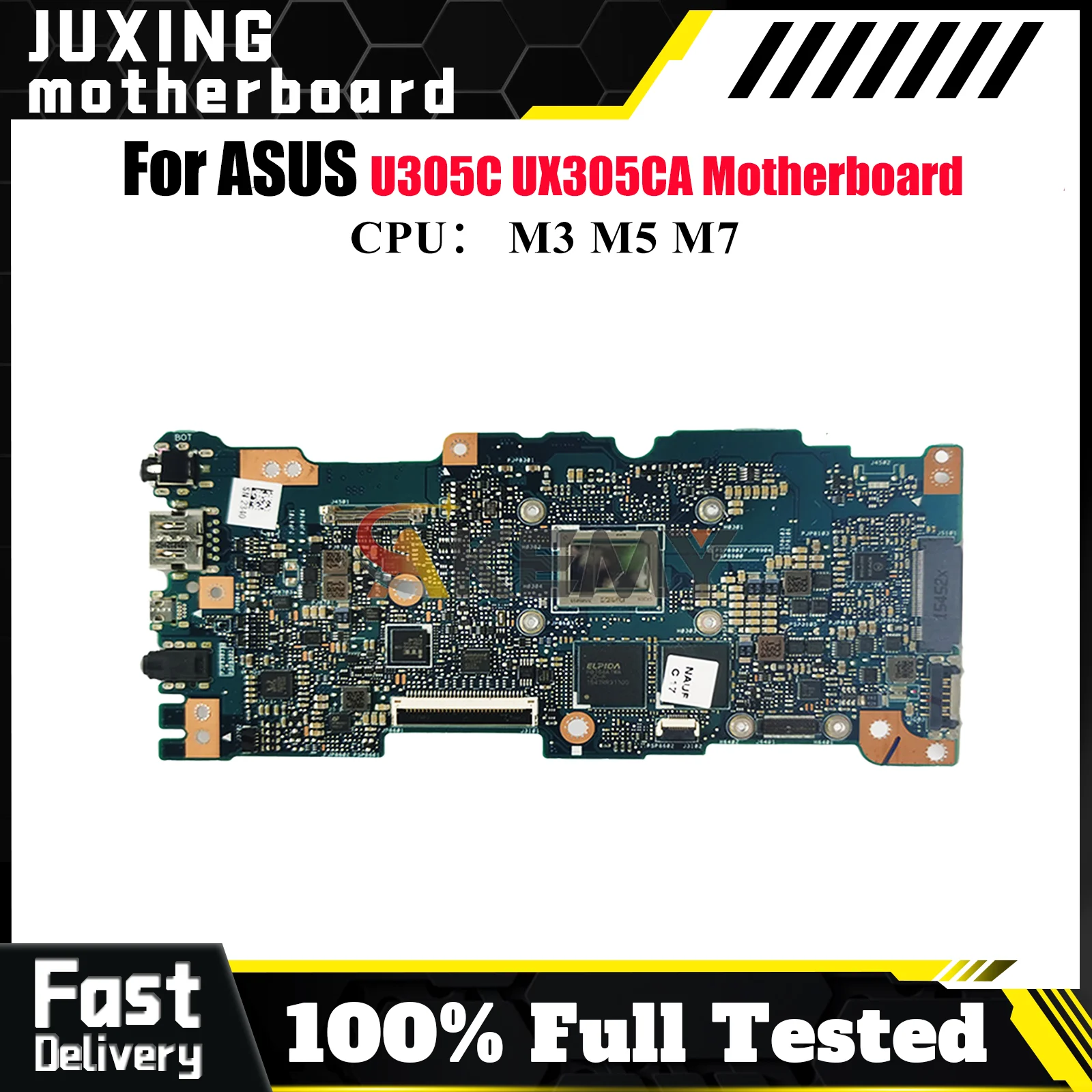 

UX305CA Материнская плата для ноутбука ASUS ZenBook UX305CA U305C UX305C Материнская плата для ноутбука с процессором M3 M5 M7 100% тестирование ОК быстрая доставка