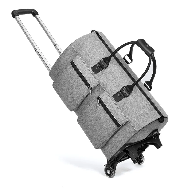 Trolley suit travel Bag With Wheels Man Business Bag Shoe Pocket Clothes Cover Suits Luggage Duffel Bags duffle garment bag