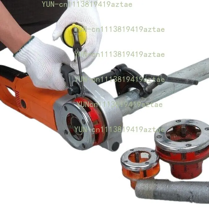 Handheld Portable Electric Pipe Threading Machine, Electric Threader for Galvanized Hinge Pipe Thread Processing
