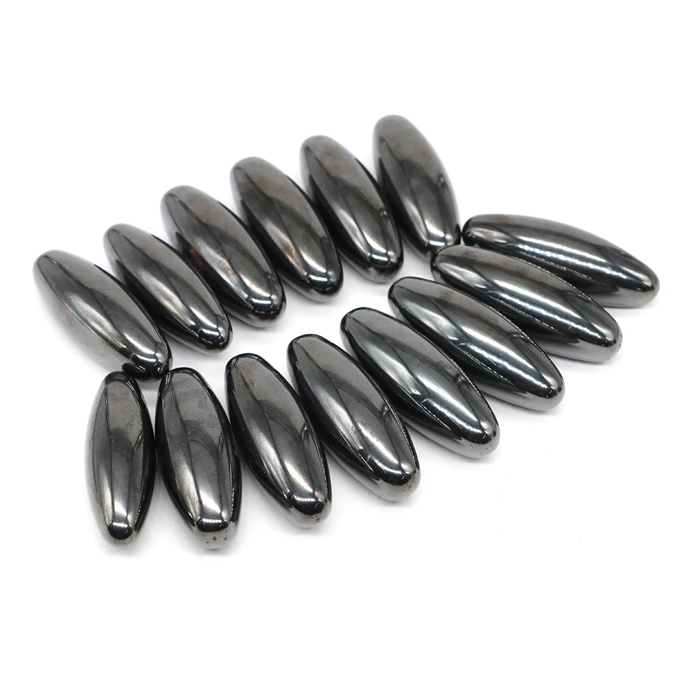 

Natural Hematite Magnetic Therapy Health Stress Relief Ferrite Rugby Reiki Healing Magnetic Toys Oval Shape Olive Rattle Power